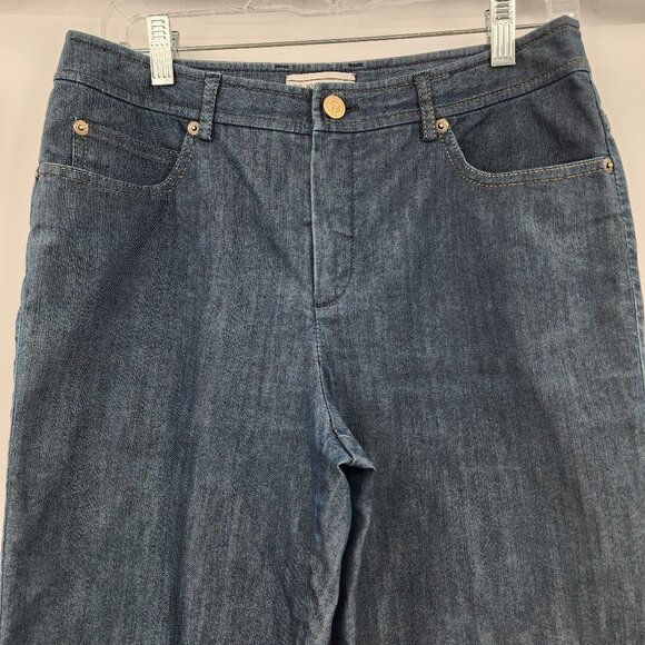 ST. JOHN SPORT Women's High Rise Boot Cut Jeans Size 6 - Picture 3 of 10